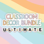 pastel classroom decor bundle