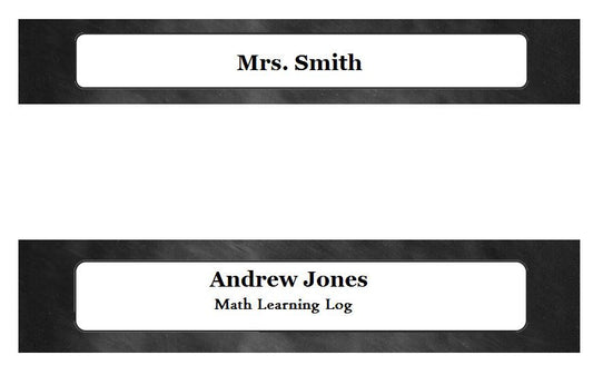 Black Chalkboard Spine Black and White by UPRINT