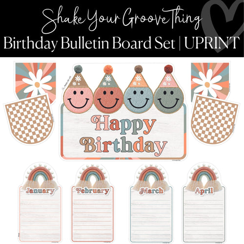 Printable Classroom Birthday Bulletin Board Set Classroom Decor Shake Your Groove Thing by UPRINT
