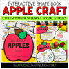 Interactive Shape book Apple Craft Literacy Math Science and Social Studies by One Sharp Bunch