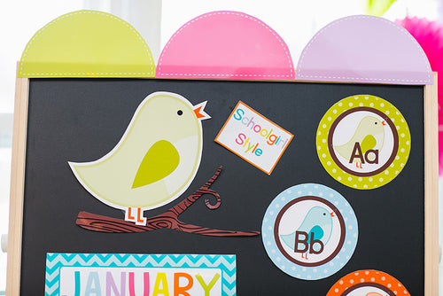 Word Wall Labels Bright Birds by UPRINT