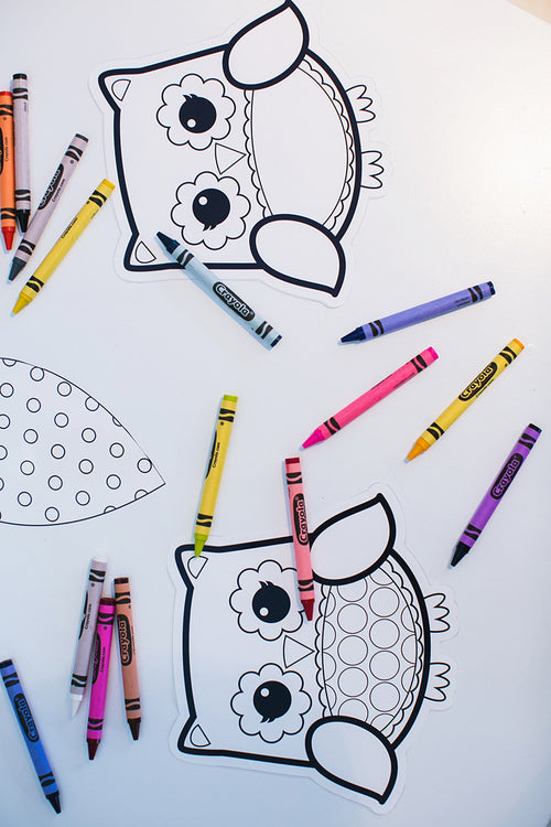 Color My Classroom Owls {UPRINT}