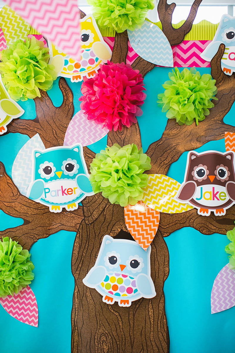 "Bright Owls" Classroom Decor Bundle | UPRINT | Printable Classroom Decor | Teacher Classroom Decor | Schoolgirl Style