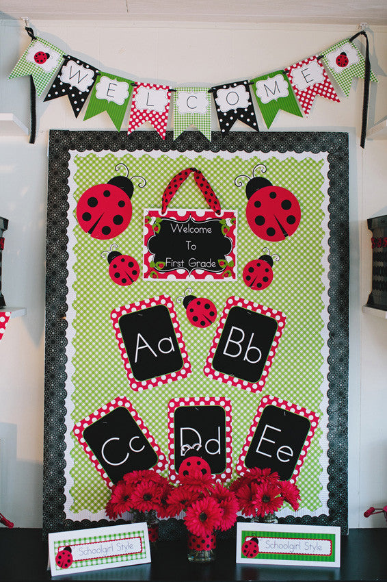 Print Alphabet Letters | Lovely Ladybugs | UPRINT | Schoolgirl Style