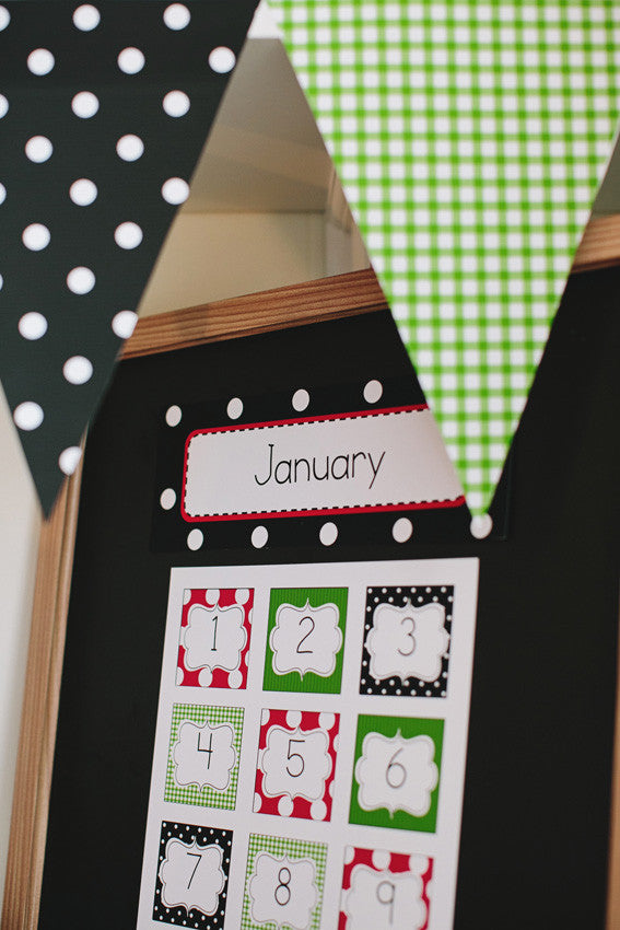 Calendar Numbers | Lovely Ladybugs | UPRINT | Schoolgirl Style