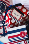 Preppy Nautical Red and Navy Blue Multipurpose Labels {UPRINT}