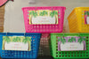 Book Basket Labels Luau by UPRINT