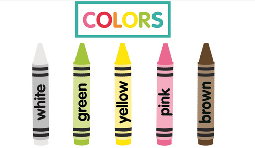 Color Crayon Cut Out Just Teach by UPRINT