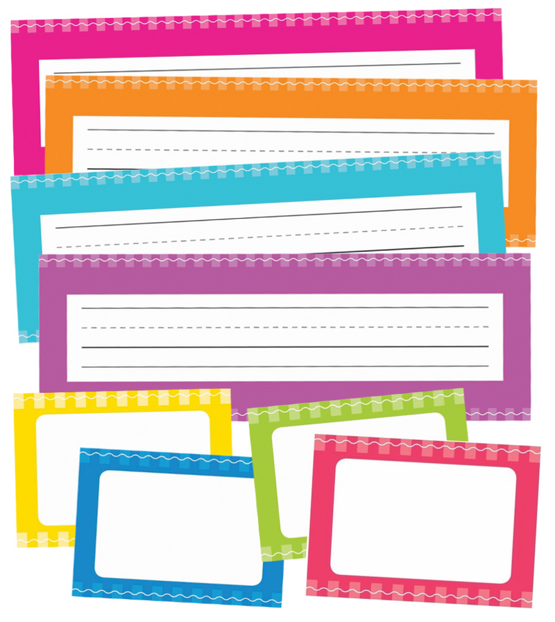 Neon Early Childhood Nameplates and Name Tags by UPRINT