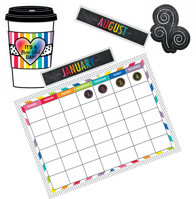 Schoolgirl Style - Bright and Brew-tiful Calendar Set {U PRINT}