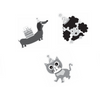 Party Animal Cut Out Just Teach Black and White by UPRINT