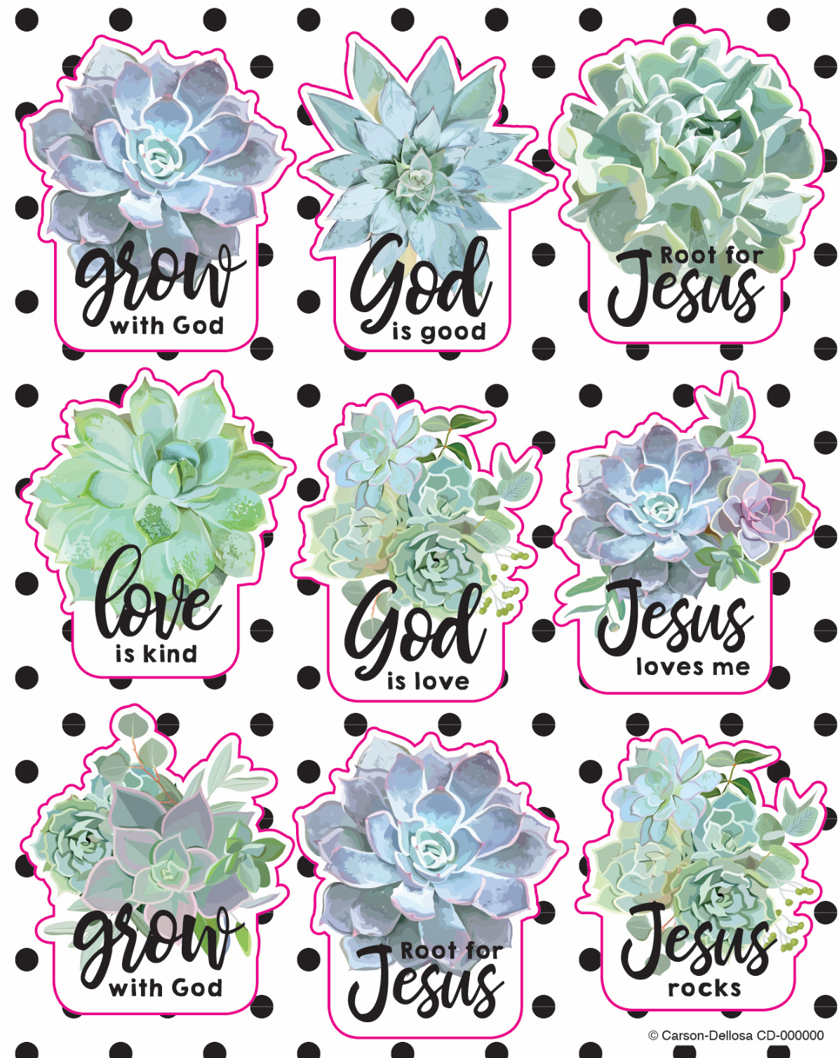 Succulent Bible Verse Printables Succulent Bible Verse Printables
