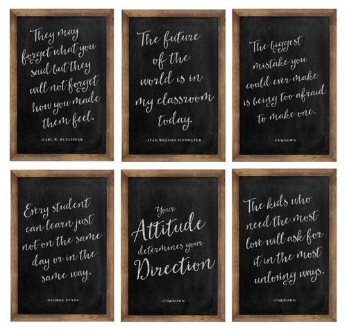 Industrial Chic Inspirational Posters Chalkboard by UPRINT