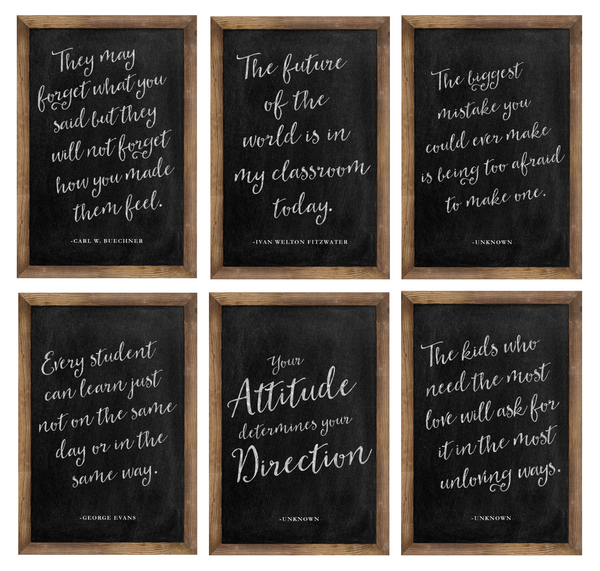 Inspirational Posters Chalkboard | Industrial Chic | Schoolgirl Style