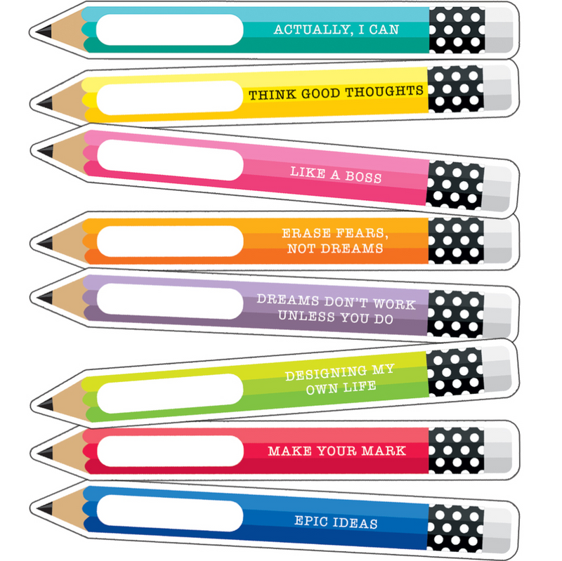 Rainbow Pencil CutoutsUPRINT – Schoolgirl Style
