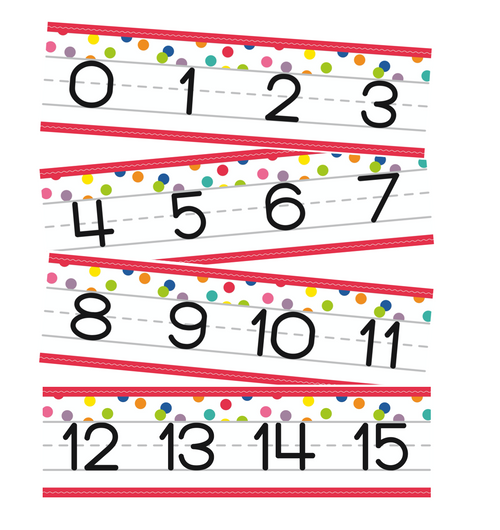 Number Line Confetti Crush by UPRINT
