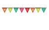 Pennant Banner Black White and Stylish Brights  by UPRINT