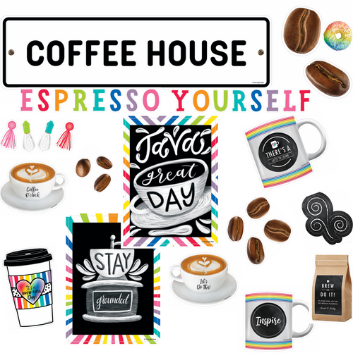 "Espresso Yourself" Mini Bulletin Board Bright and Brewtiful by UPRINT