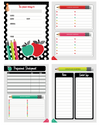 Planner and Organizer | Black, White and Stylish Brights | UPRINT | Schoolgirl Style
