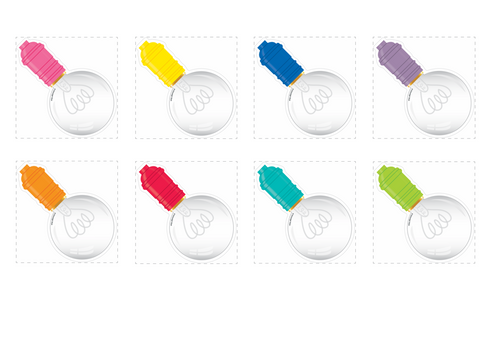Lightbulb Cut Out Bright and Brewtiful Rainbow by UPRINT