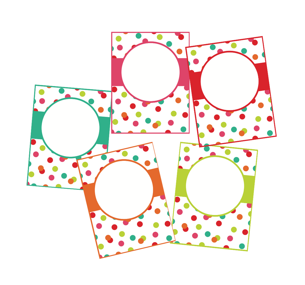 Confetti Editable Binder Covers | Black, White and Stylish Brights ...