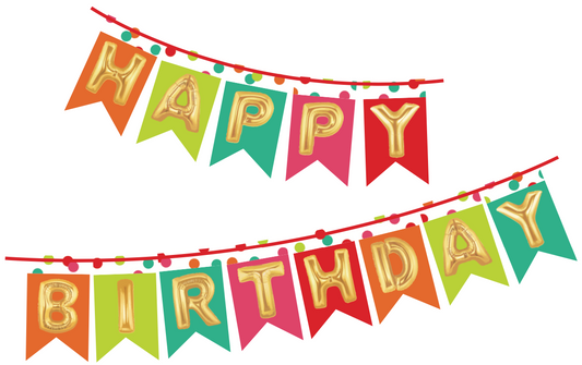 Confetti Birthday Bulletin Board Set | Black, White and Stylish Brights  | UPRINT | Schoolgirl Style