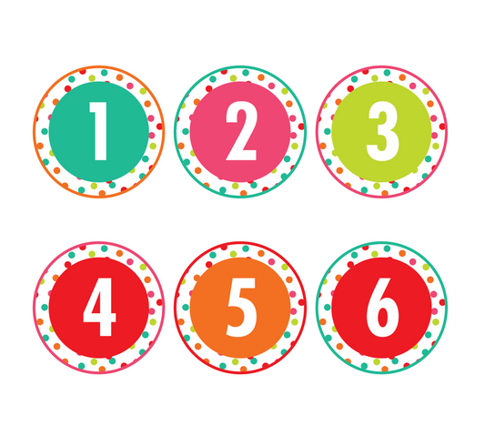 Table Signs Black White and Stylish Brights by UPRINT