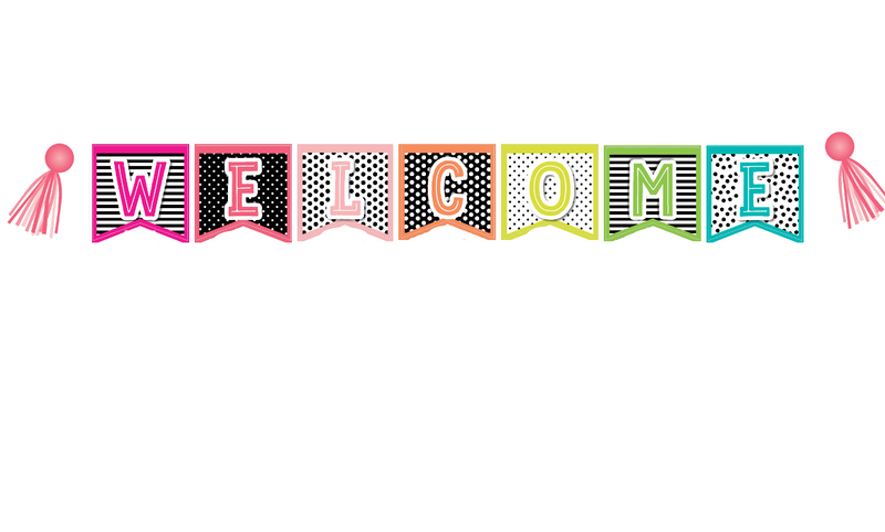 Simply Stylish Tropical 2 Point Welcome Banner by UPRINT