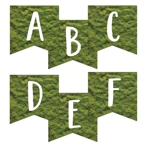 Banner Letters Moss Woodland Whimsy by UPRINT