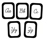 Simply Stylish Cursive Alphabet Cards by UPRINT