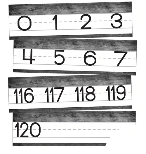 Simply Stylish Number Line by UPRINT