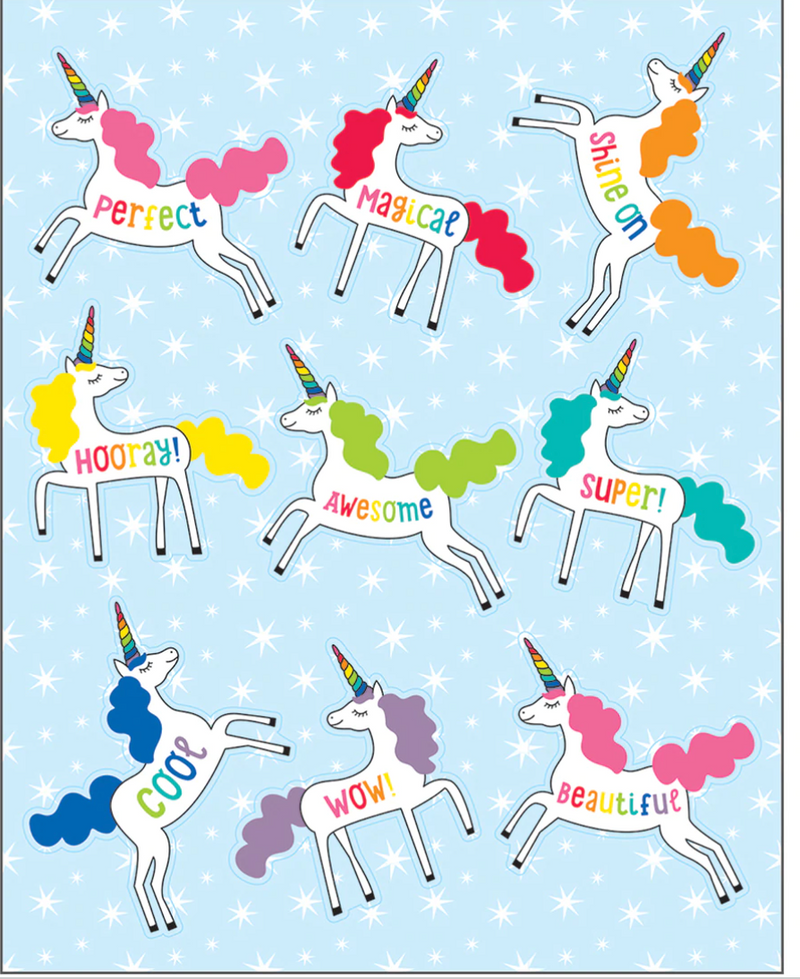 Hello Sunshine Unicorns Shape Stickers by Schoolgirl Style