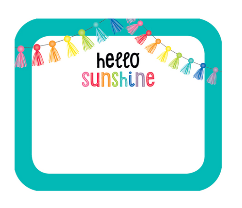 Hello Sunshine Name Tags by Schoolgirl Style 