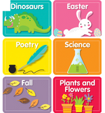 Just Teach Library Labels Mini Cut-Outs by CDE