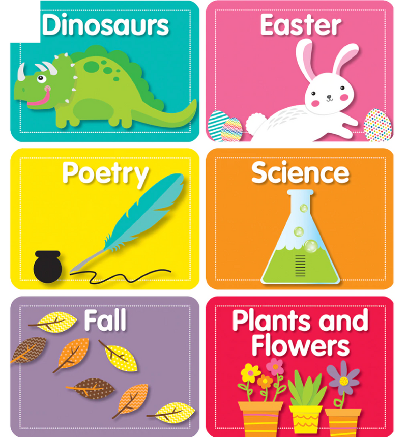 Just Teach Library Labels Mini Cut-Outs by CDE