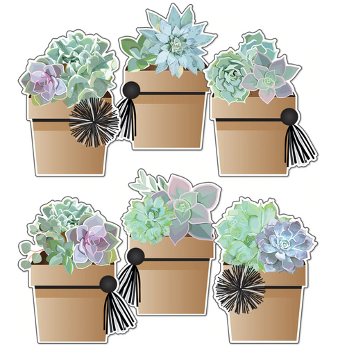 Potted Succulents Cutouts by Schoolgirl Style