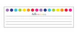 Just Teach Rainbow Nameplates by Schoolgirl Style