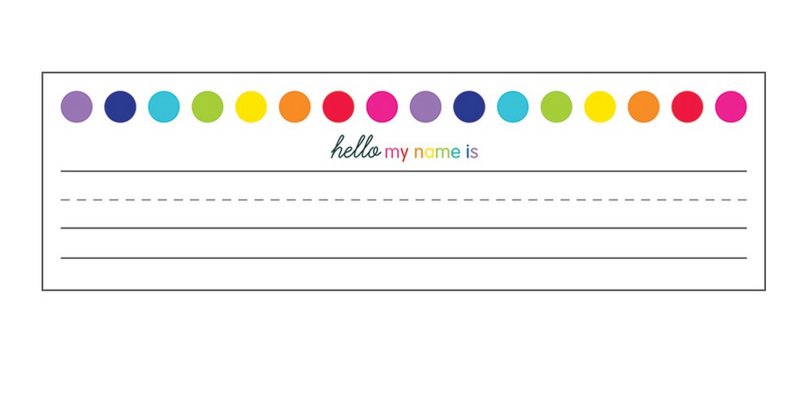 Just Teach Rainbow Nameplates by CDE