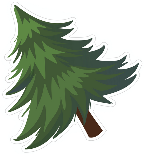 Evergreen Cut Out Holiday Classroom Decor by UPRINT
