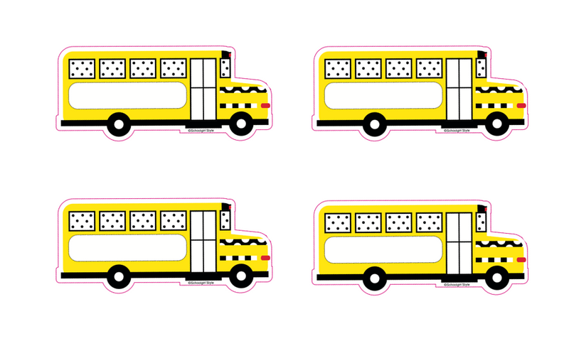 Black White And Stylish Brights Bus Cut Outs By UPRINT Black white and stylish brights bus cut outs by uprint