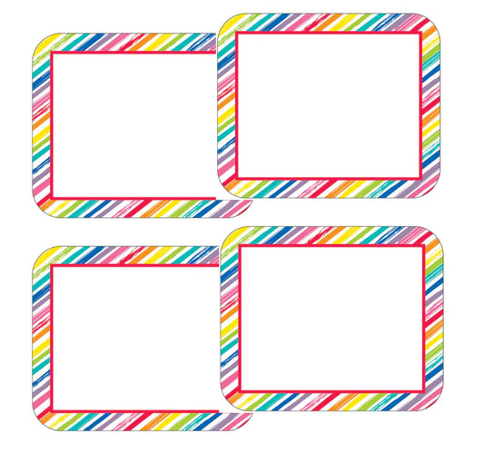 Just Teach Rainbow Name Tags by UPRINT