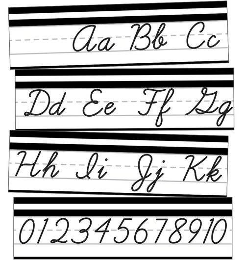 BFF Alphabet Line Mini Bulletin Board Set By Schoolgirl