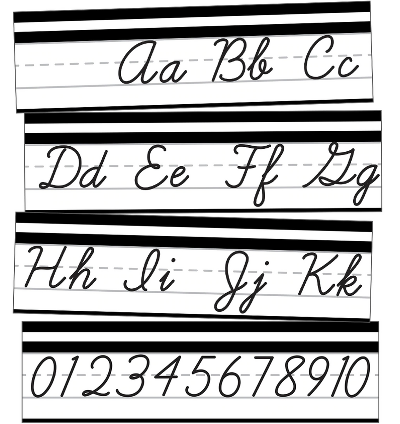 BFF Alphabet Line Mini Bulletin Board Set By CDE