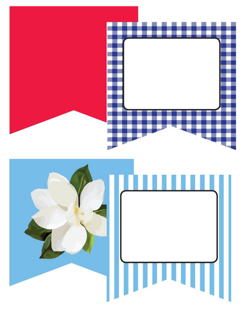 Banner 2 Point | Southern Charm | UPRINT | Schoolgirl Style