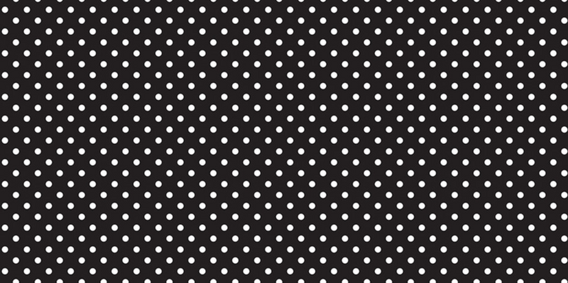 Classic Black & White Polka Dot 48X12 Primer Bulletin Board Paper by Panon