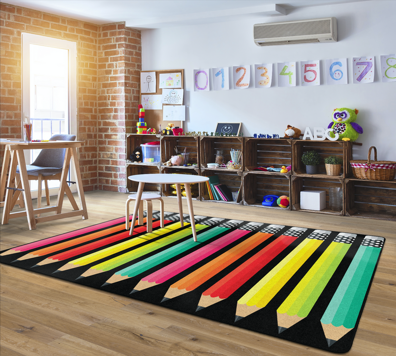 Colorful Pencils | Classroom Rug | Schoolgirl Style
