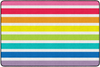 Bright Striped Rainbow Classroom Rug by Flagship
