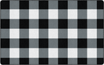 Black and White Buffalo Check Classroom Rug by Flagship
