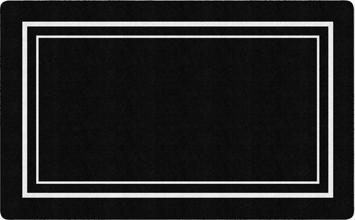 Black and White Border Classroom Rug by Flagship