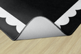 Load image into Gallery viewer, Black & White Scallop on Black | Classroom Rug | Schoolgirl Style
